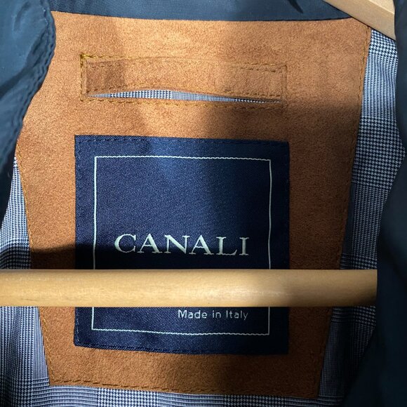 Canali Rain and Wind Tech Black Nylon Jacket - Picture 2 of 12